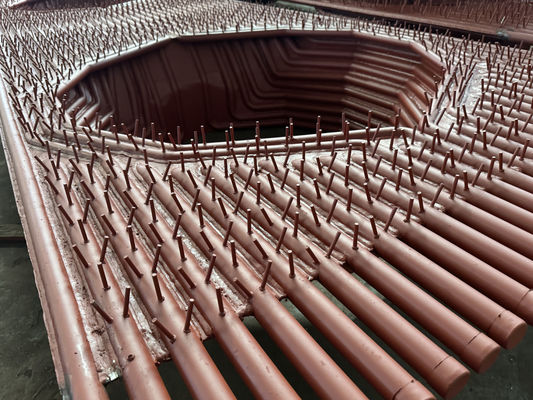 ابعاد لوله 38.1 * 3.2 ساختمان دیواره غشاء دیگ بخار عملکرد بالا