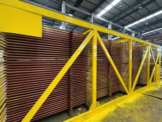 12.7-18mm Base Pipe O.D. Spiral Fin Tube Extruded Serrated Painted (پايپ پايه 7-18 ميلي متر)